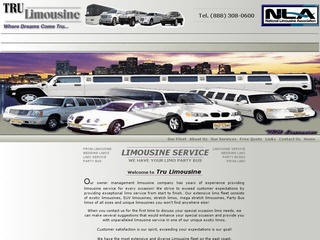 TRU Limousines Web design